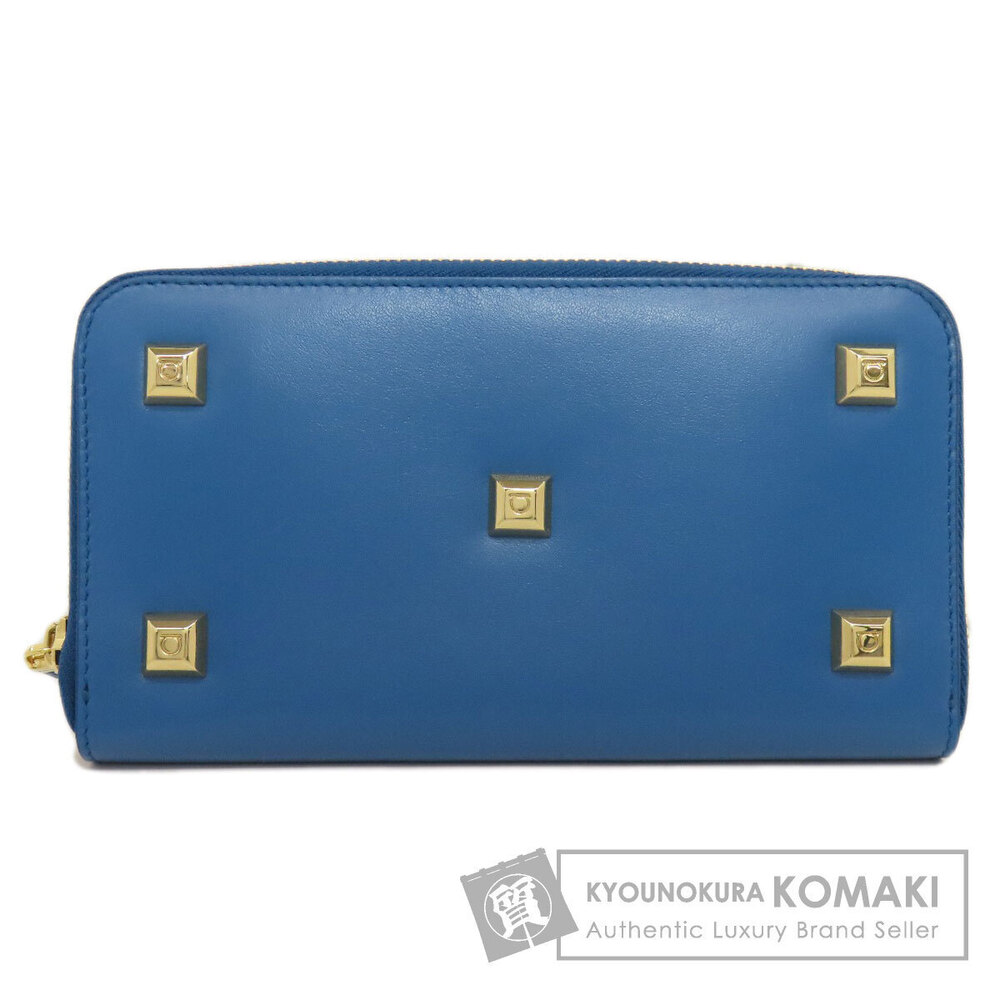 Salvatore Ferragamo studded leather long Wallet
